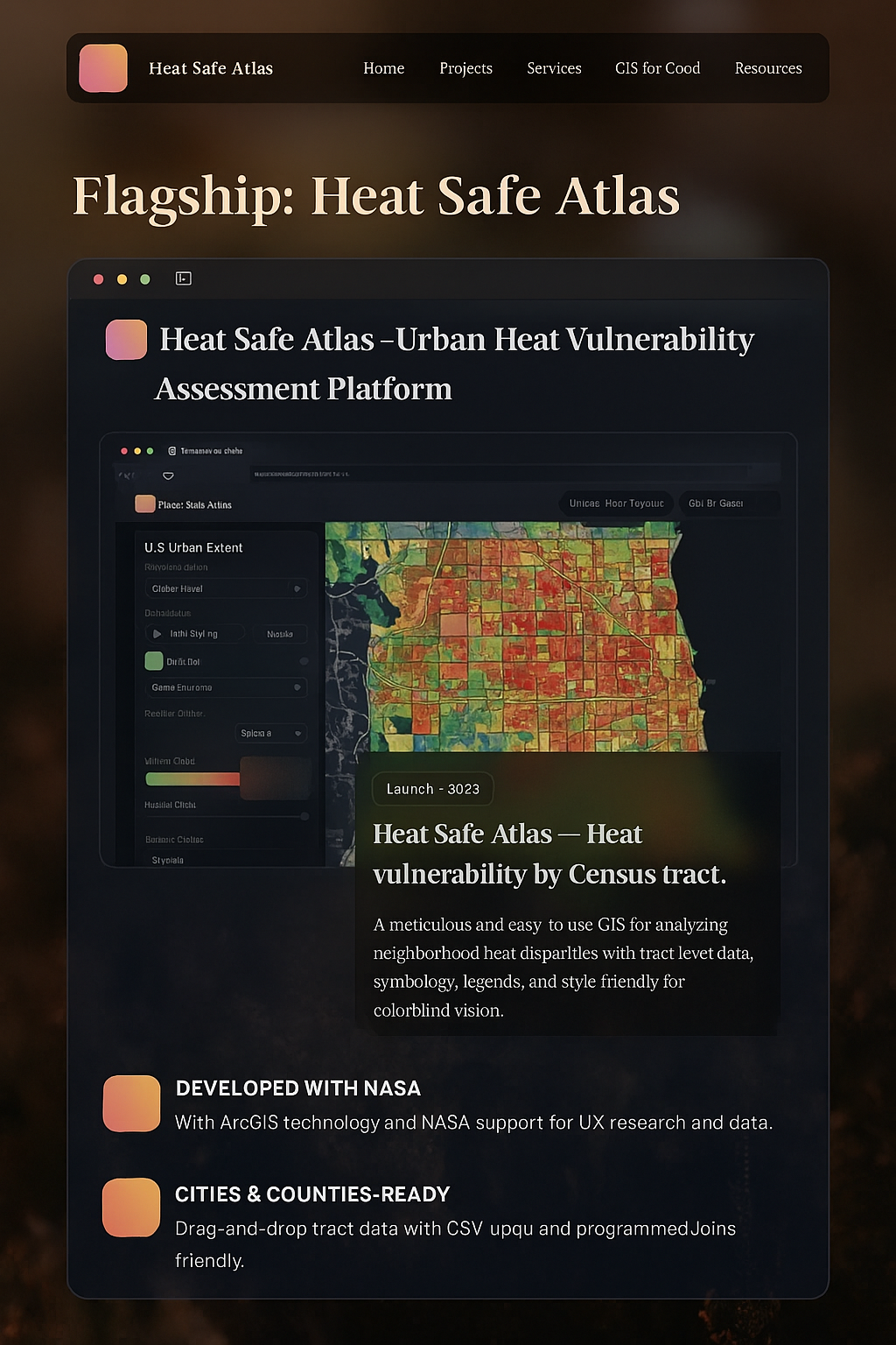 Conservation map mockup
